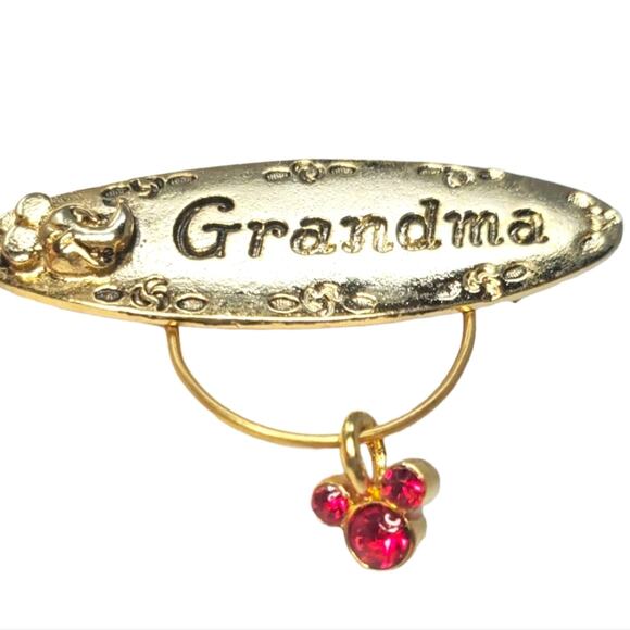 Disney Mickey Mouse Grandma July Birthstone Brooch - Picture 1 of 9